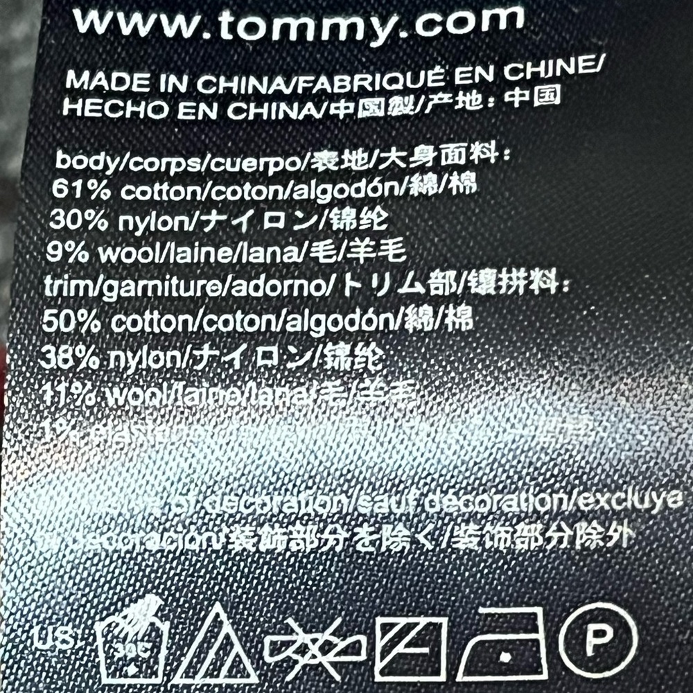 Tommy Hilfiger Gray and Red Patterned Sweater NWT - image 8